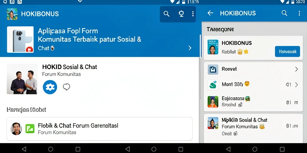 Antarmuka HOKIBONUS yang menarik dan fungsional untuk forum komunitas.