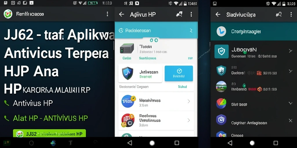 Tampilan antarmuka aplikasi Antivirus JJ62 yang intuitif dan mudah digunakan.